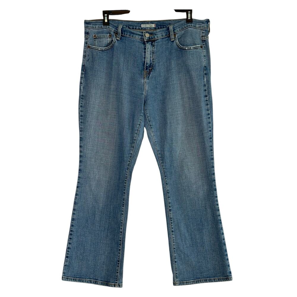 Levis strauss 515  blue boot cut flare mid rise jeans pants size 16